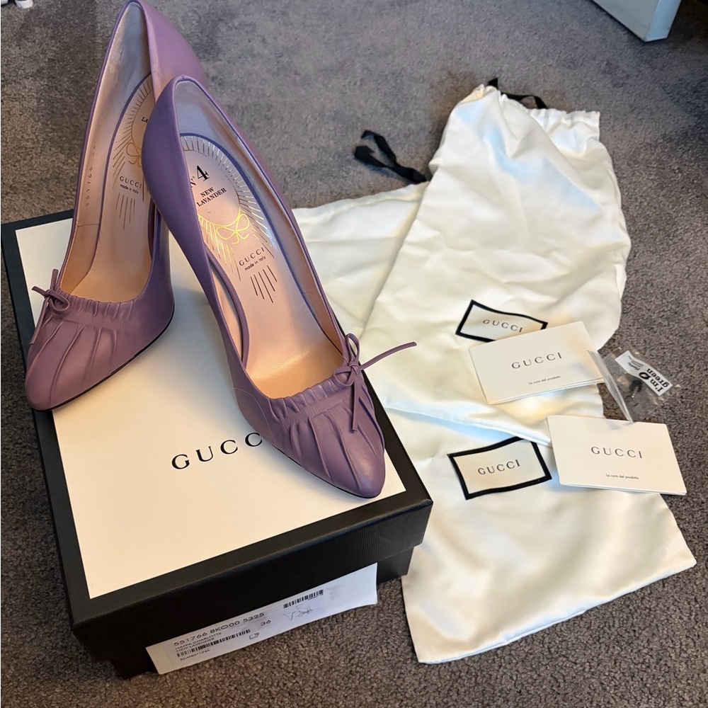 Gucci Lavender Heeled Shoes for Women